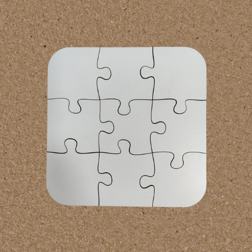 Kids 9-Piece MDF Sublimation Blank Puzzle (Printable)