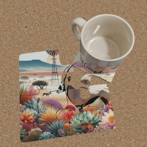 4-Piece Printable MDF Sublimation Coaster Set