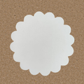 Scalloped Round MDF Sublimation Coaster – Blank