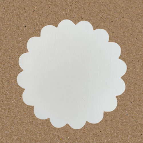 Scalloped Round MDF Sublimation Coaster – Blank
