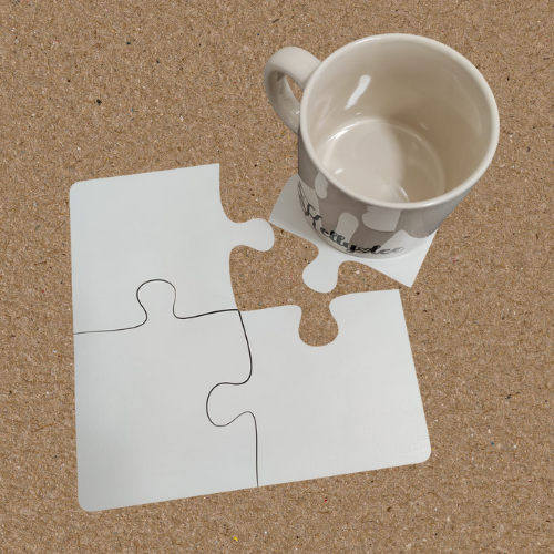 4-Piece Printable MDF Sublimation Coaster Set